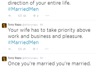 Dear married men, powerful messages from pastor Tony Rapu to you