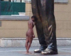 This Is Crazy! Woman Strips Naked To Hug Nelson Mandela’s Statue (18+ Photos)