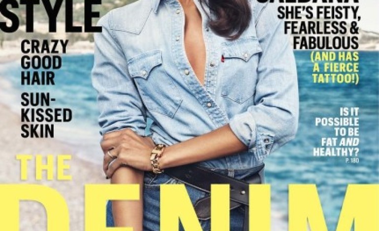Zoe Saldana is Fab in Denim for Marie Claire’s August issue | Explains why she’s not Friends with her Exes