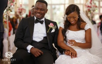WOW! Dr Sid and Simi Osomo's official white wedding photos