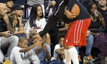 Photos: Rihanna & Chris Brown cross paths at charity game in NYC