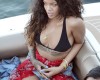 PICTURE EXCLUSIVE: Rihanna proves all you need on a tropical holiday is a great bikini, shunning clothes off the coast of Sicily 