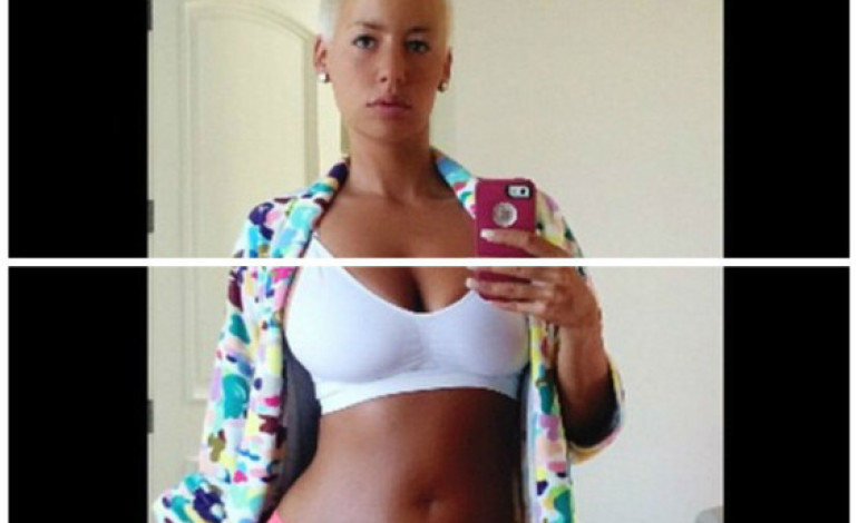Goodmorning? Amber Rose Displays Her Body In Tiny Lingerie