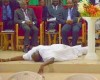 “God gave me a second chance” – Ekiti Governor Fayose Prostrates for God at Church Service