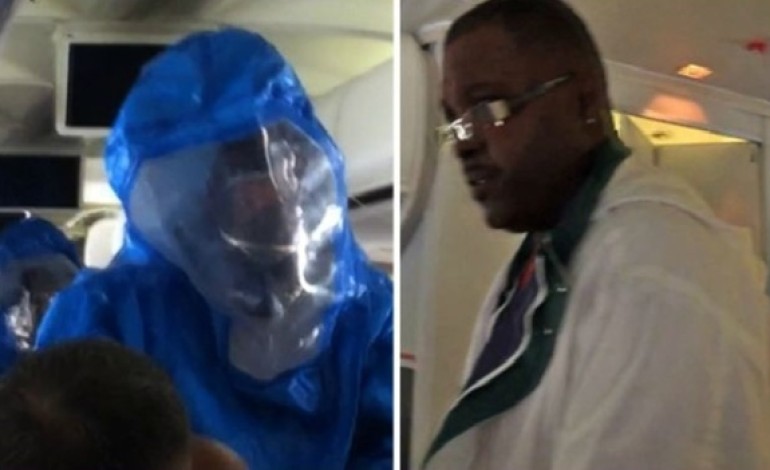US Passenger Escorted off Plane after Joking about having Ebola – VIDEO