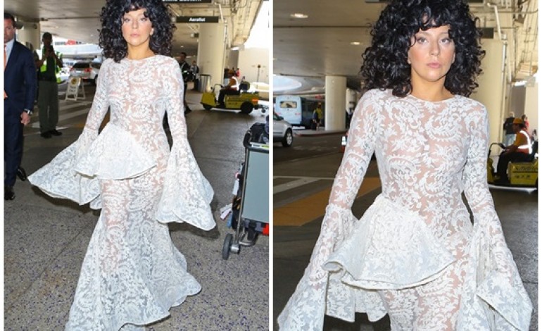 Ooops She Did It Again!!!! Lady Gaga Is Basically Nak ed In Ultra See-Through Lace Dress