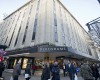 Shoppers watch in horror as man kills himself by leaping from third floor escalator at Debenhams store in Oxford Street 