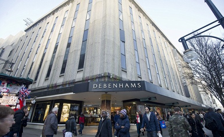 Shoppers watch in horror as man kills himself by leaping from third floor escalator at Debenhams store in Oxford Street
