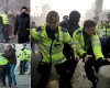 Police clash with student protestors as thousands march on Parliament Square and Tory party headquarters in anger over tuition fees and graduate debt