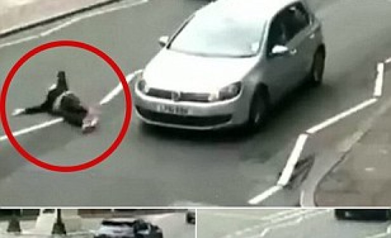 Caught on CCTV: Horrifying moment a woman was hit by a car on Abbey Road zebra crossing made famous by Beatles album cover
