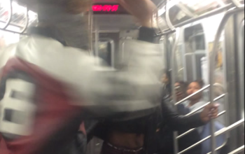 What A Crazy Slapp! Hoodrat Jawn In Cheap Shoes Gets Slapped Into Oblivion On NY Subway [Video]