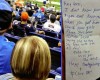 Football fan passes note to man after spotting his girlfriend sending romantic texts to another man during a match