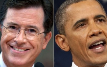 Hilarious! Obama Plays Host on Comedian Stephen Colbert’s Show