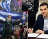 Hours after being voted in on the back of anti-austerity measures, provocative first official act by Greece's new prime minister is to lay a wreath for soldiers killed by Nazis
