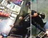 Incredible moment fearless shopkeeper snatches gun out of raider's hand before chasing him out of the store