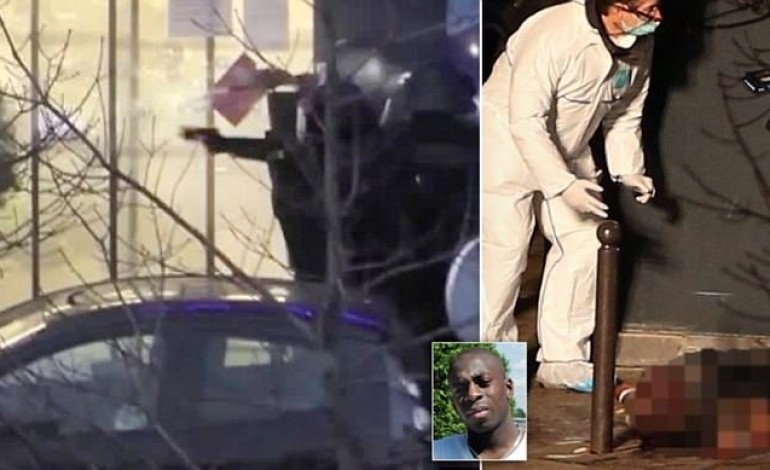 Revealed: How customer in kosher deli was executed when he grabbed one of terrorist’s guns and it JAMMED – as dramatic video shows moment SWAT team gunned down hostage taker