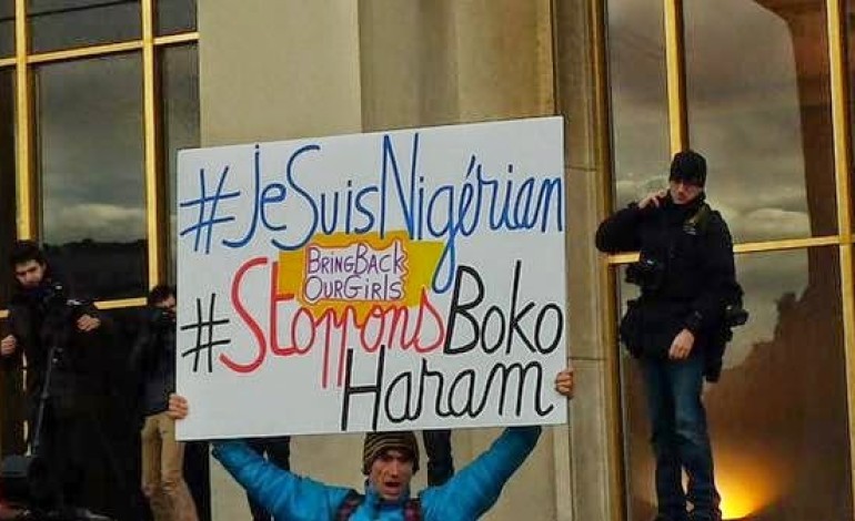 #JeSuisNigerian; Hundreds Gather In Paris For A Protest Against Boko Haram
