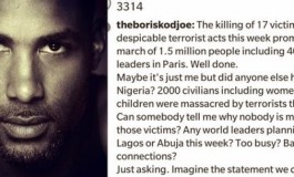Hollywood Actor Boris Kodjoe calls out World Leaders over Boko Haram