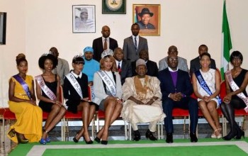 Photos: Miss Black Africa UK pays courtesy call on Nigerian High Commissioner to the UK