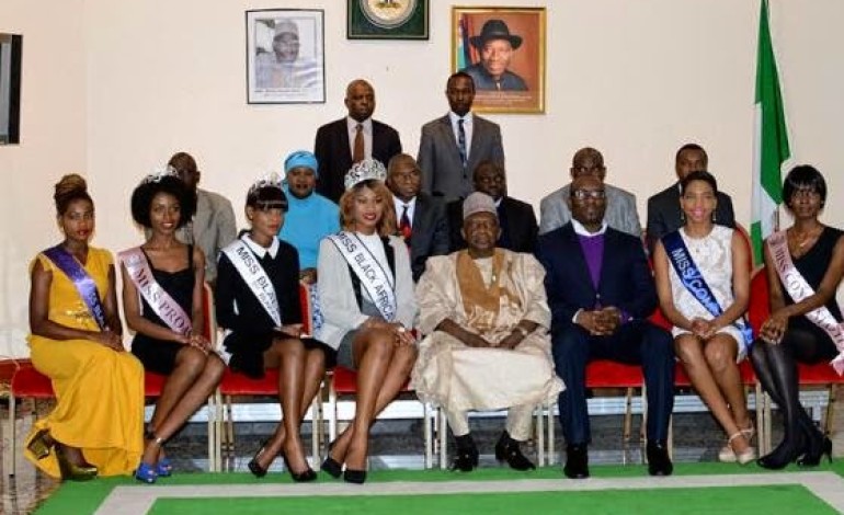 Photos: Miss Black Africa UK pays courtesy call on Nigerian High Commissioner to the UK