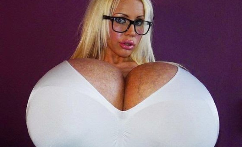 Pics: World’s biggest fake boobs belong to German adult model with bra size 32Z
