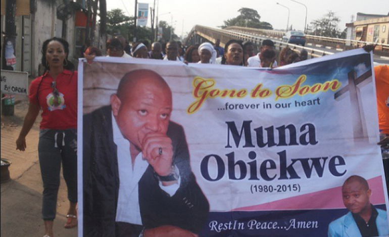 Pics from the candle light procession for late actor, Muna Obiekwe