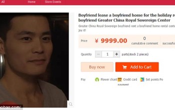 To Order Temporary Boyfriends Online, Please go To One of the Chinese Website That Allows Women To purchase!