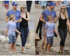 Friendly Hmm! Gywneth Paltrow & Chris Martin walk arm-in arm as they spend Val with their kids