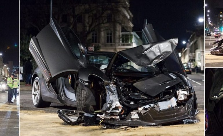 McLaren supercar worth £250,000 almost destroyed in head-on crash with convertible in one of London’s most expensive streets