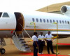 Ghana Presidential Jet Erupted In Flames Today