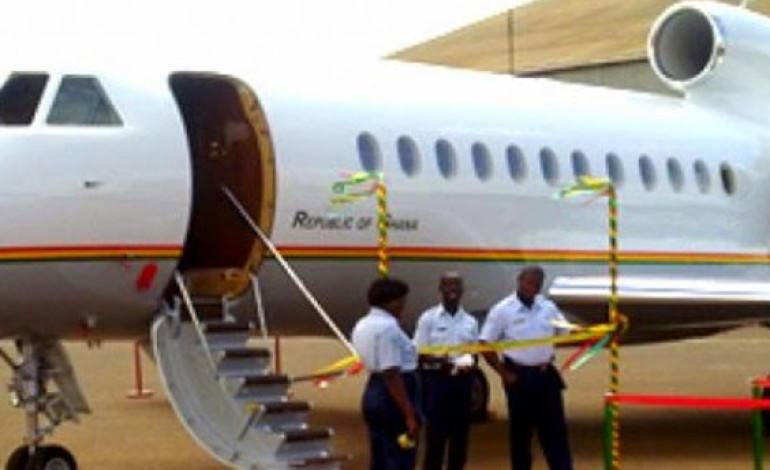 Ghana Presidential Jet Erupted In Flames Today