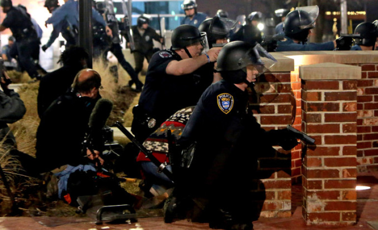 2 cops shot during protests in Ferguson