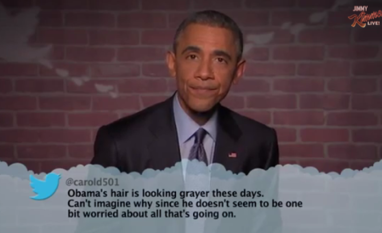 President Obama reads means tweets directed at him & it’s brutal