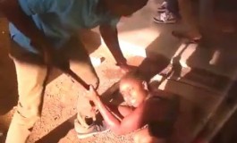 Video: This Is horrible, domestic violence - Husband catches Wife in bed with boyfriend; Beats & Strips her na ked