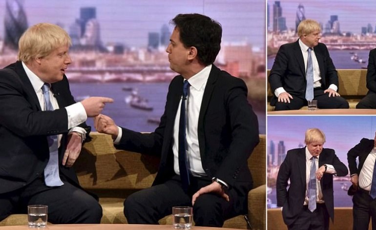 #LOL ! ‘You’ll do more damage to the country than you did to your brother,’ says #Boris in blistering and very personal attack on ‘#backstabber’ Red Ed on live TV