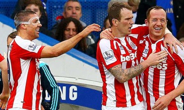 #Sport: Stoke City's #Charlie Adam scores from 65 yards out