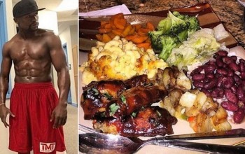 Check out $1k a plate meal Mayweather’s feeding on