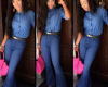 Toke Makinwa gets it right as she steps out in denim-on-denim