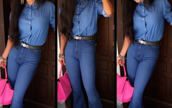 Toke Makinwa gets it right as she steps out in denim-on-denim