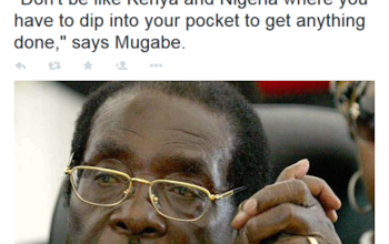 Robert Mugabe comes for #Nigeria and #Kenya