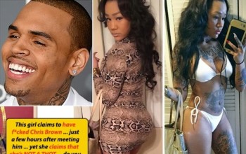 Girl brags about sleeping with Chris Brown the first day she met him (text messages)