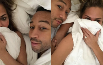 Photos: Chrissy Teigen & John Legend share selfies from their bed
