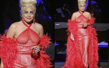 Photos: Lady Gaga goes bra less as she performs on stage