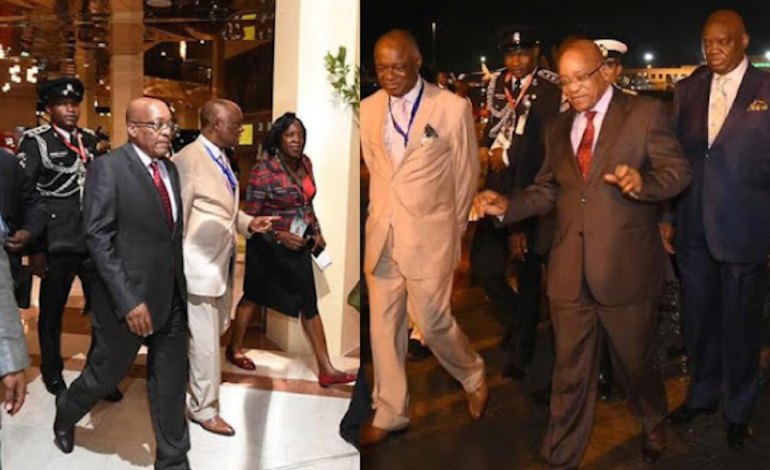 Photo: SA president Jacob Zuma in Nigeria for inauguration