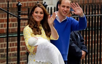 Prince William, Kate emerge from hospital with baby girl