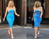 See pictures of #Khloe Kardashian dazzles in blue cut out dress, Sweet!