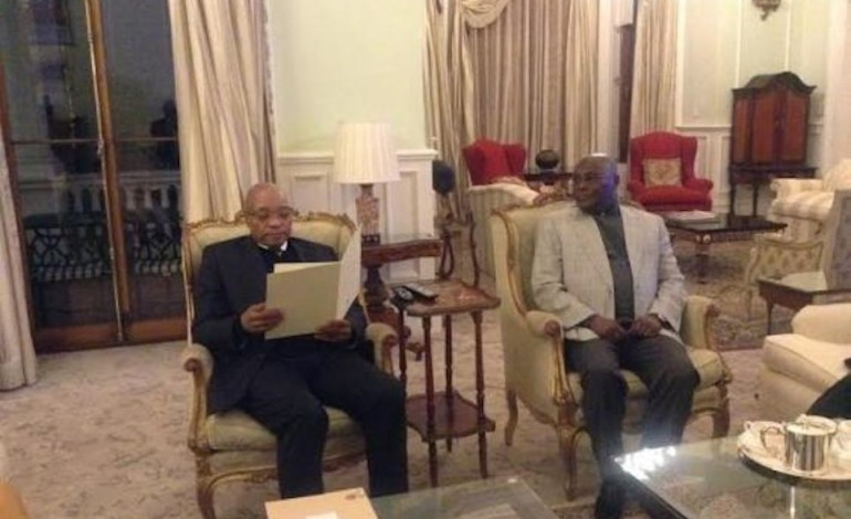Photographs: Atiku conveys Thank You letter in the interest of Pres. Buhari to Jacob Zuma