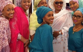 Nigeria's New First Lady, Aisha Buhari Pictured with Her beautiful Daughters