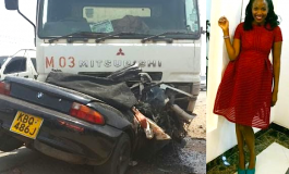 Photos: Popular Kenyan actress dies in auto crash...few days after writing about death on FB