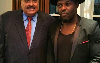 Jim Iyke meets Martin Luther King Jr III and other US black group leaders